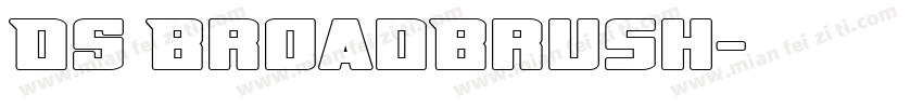 DS BroadBrush字体转换